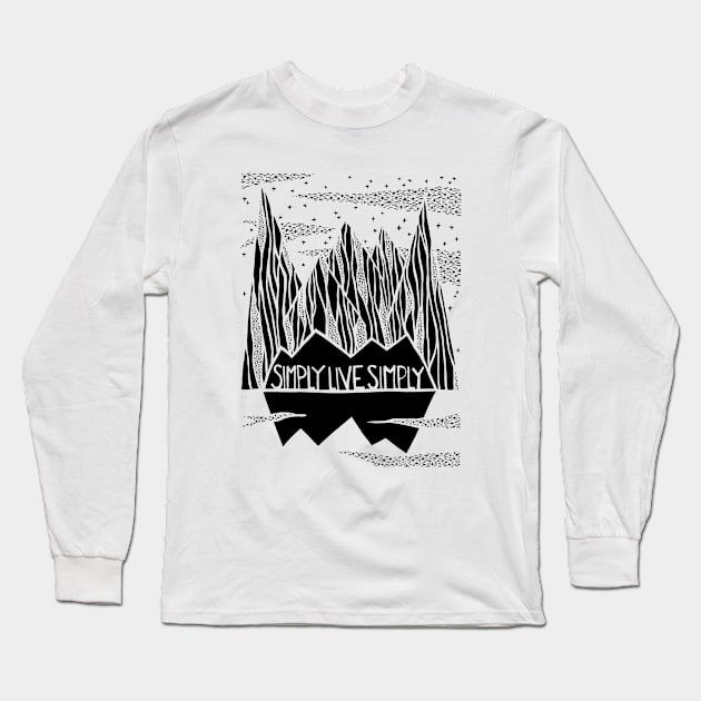 Simply Live Simply Long Sleeve T-Shirt by yadykates